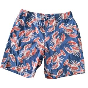 L.L. Bean Swim Trunks Board Shorts Lobster 🦞
